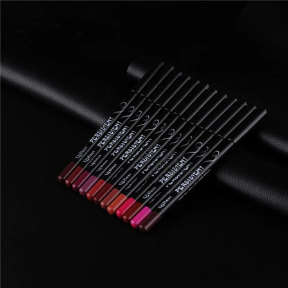 12-PIECE PROFESSIONAL MATTE LIP LINER PENCIL SET
