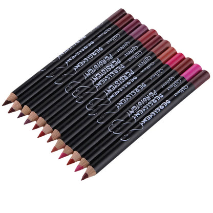 12-PIECE PROFESSIONAL MATTE LIP LINER PENCIL SET