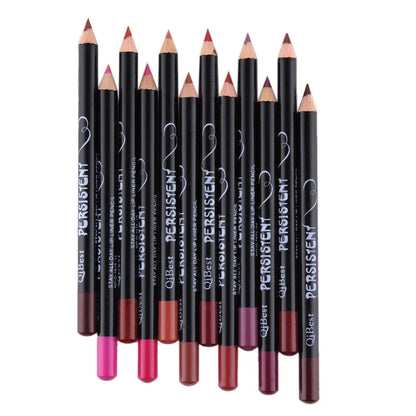12-PIECE PROFESSIONAL MATTE LIP LINER PENCIL SET
