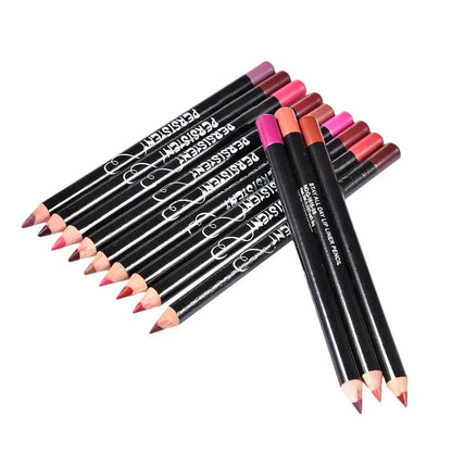 12-PIECE PROFESSIONAL MATTE LIP LINER PENCIL SET